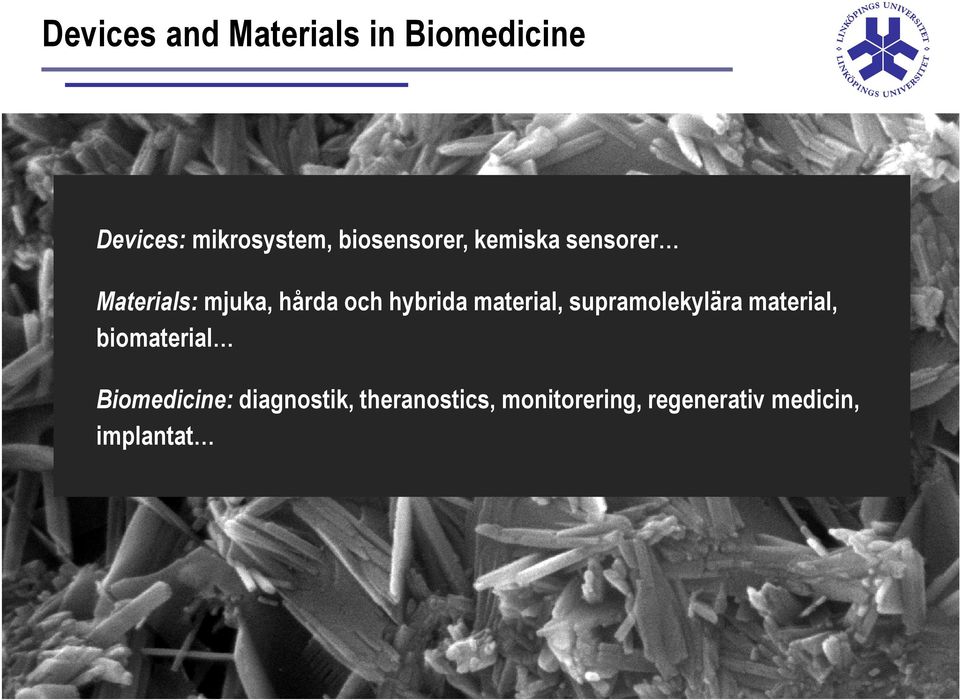 hybrida material, supramolekylära material, biomaterial