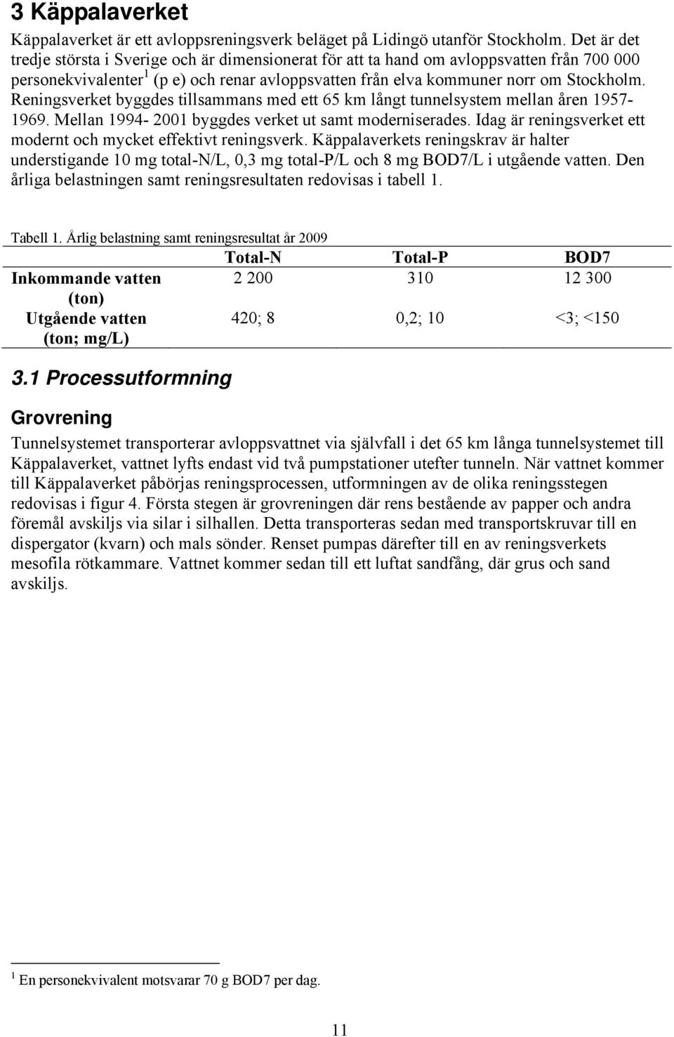 Reningsverket byggdes tillsammans med ett 65 km långt tunnelsystem mellan åren 1957-1969. Mellan 1994-2001 byggdes verket ut samt moderniserades.