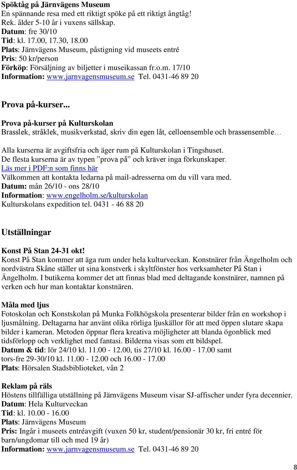0431-46 89 20 Prova på-kurser.
