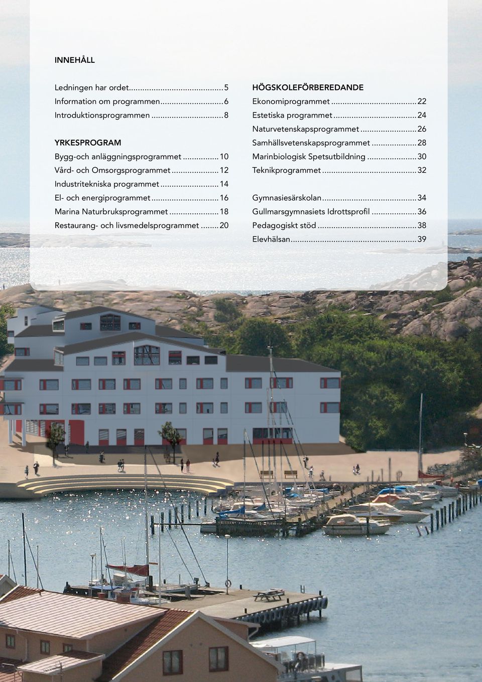 ..10 Marinbiologisk Spetsutbildning...30 Vård- och Omsorgsprogrammet...12 Teknikprogrammet...32 Industritekniska programmet.