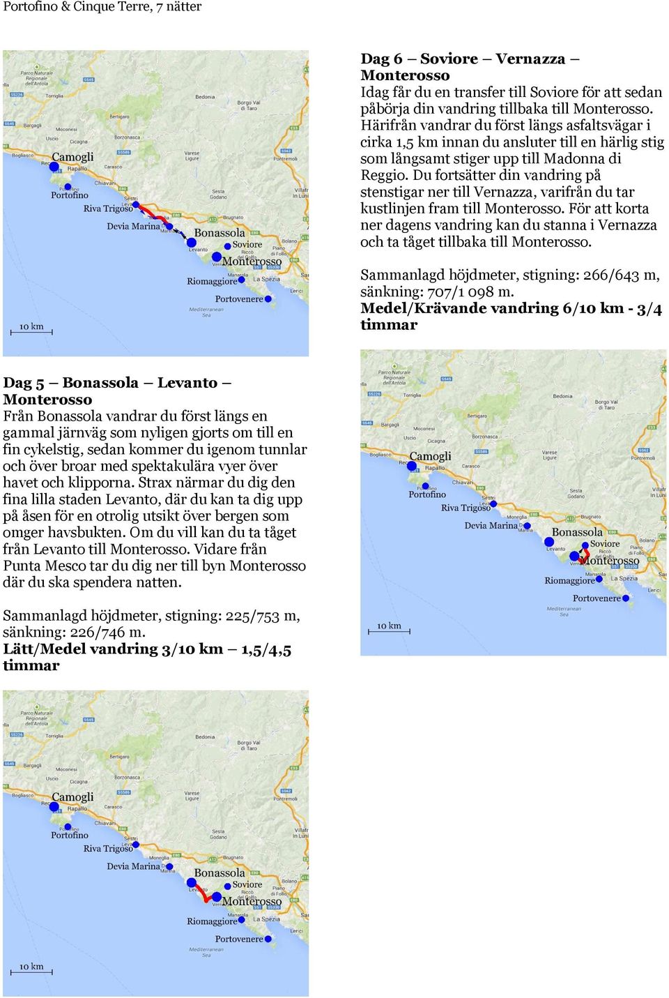 Du fortsätter din vandring på stenstigar ner till Vernazza, varifrån du tar kustlinjen fram till Monterosso.