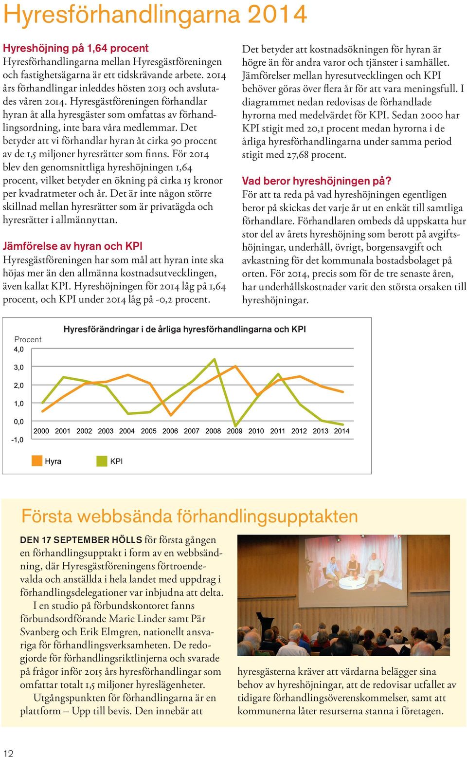 Det betyder att vi förhandlar hyran åt cirka 90 procent av de 1,5 miljoner hyresrätter som finns.