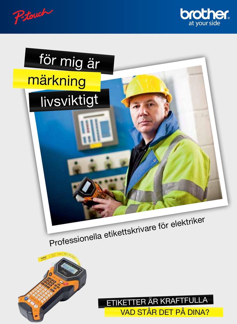 etikettskrivare för elektriker