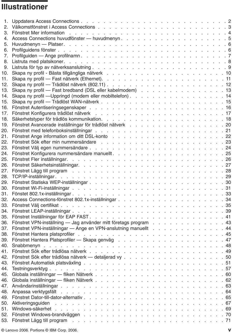 Profilguiden Ange profilnamn.......................... 7 8. Listruta med platsikoner............................. 8 9. Listruta för typ av nätverksanslutning........................ 9 10.