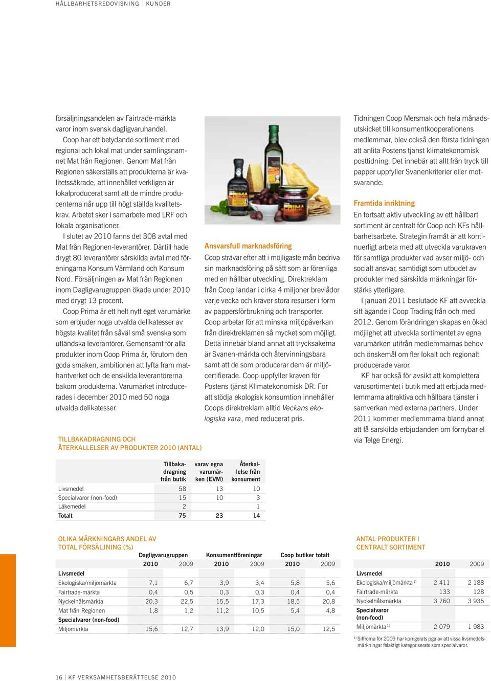 Genom Mat från Regionen säkerställs att produkterna är kvalitetssäkrade, att innehållet verkligen är lokalproducerat samt att de mindre producenterna når upp till högt ställda kvalitetskrav.