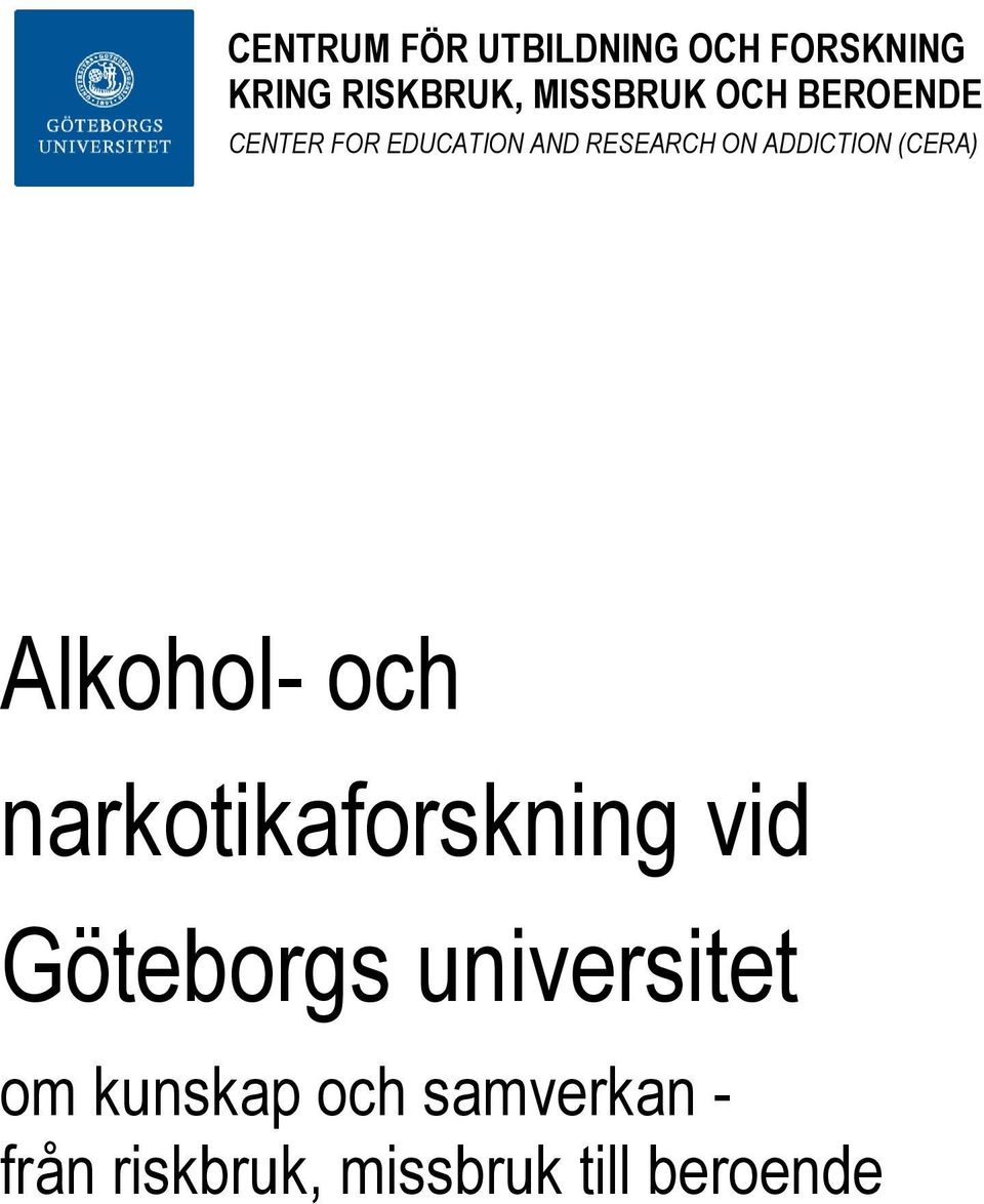 Göteborgs universitet om