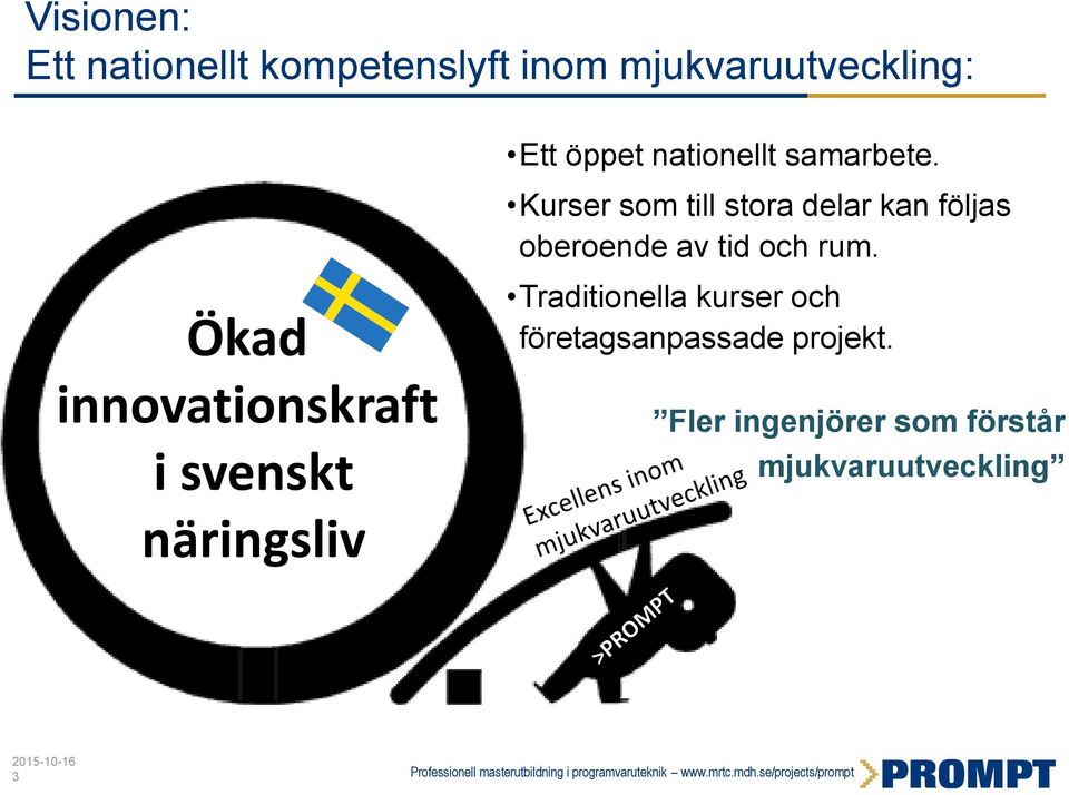 Kurser som till stora delar kan följas oberoende av tid och rum.