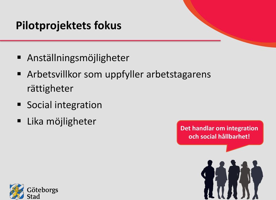 rättigheter Social integration Lika