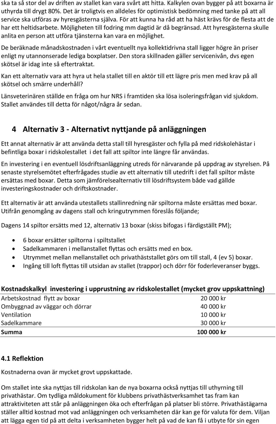För att kunna ha råd att ha häst krävs för de flesta att de har ett heltidsarbete. Möjligheten till fodring mm dagtid är då begränsad.