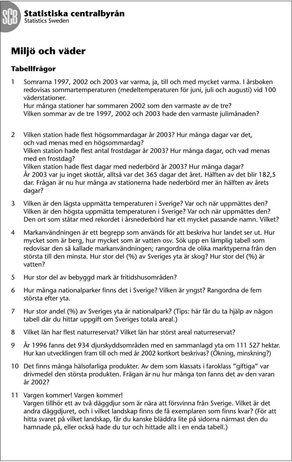 Hur många dagar var det, och vad menas med en högsommardag? Vilken station hade flest antal frostdagar år 2003? Hur många dagar, och vad menas med en frostdag?