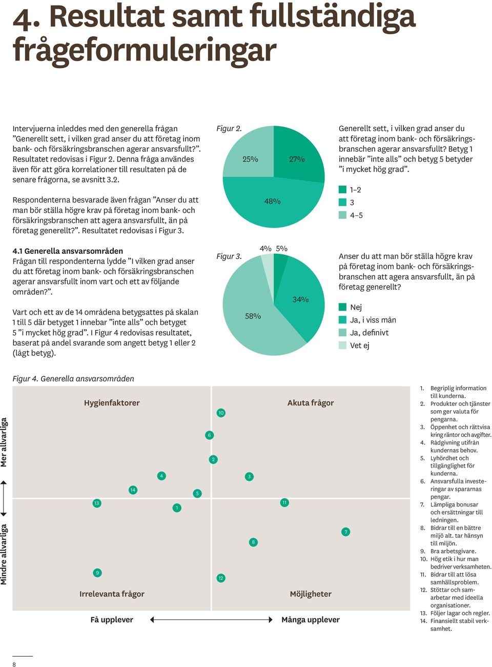 Denna fråga användes även för att göra korrelationer till resultaten på de senare frågorna, se avsnitt 3.2.