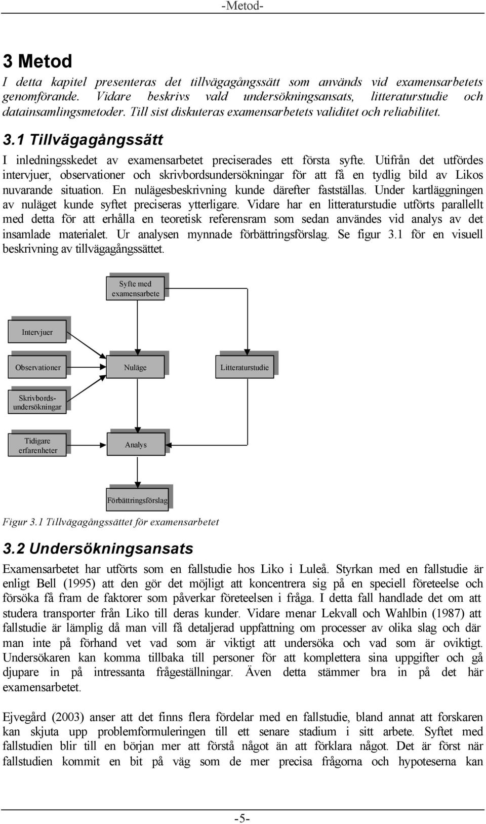 Utifrån det utfördes intervjuer, observationer och skrivbordsundersökningar för att få en tydlig bild av Likos nuvarande situation. En nulägesbeskrivning kunde därefter fastställas.