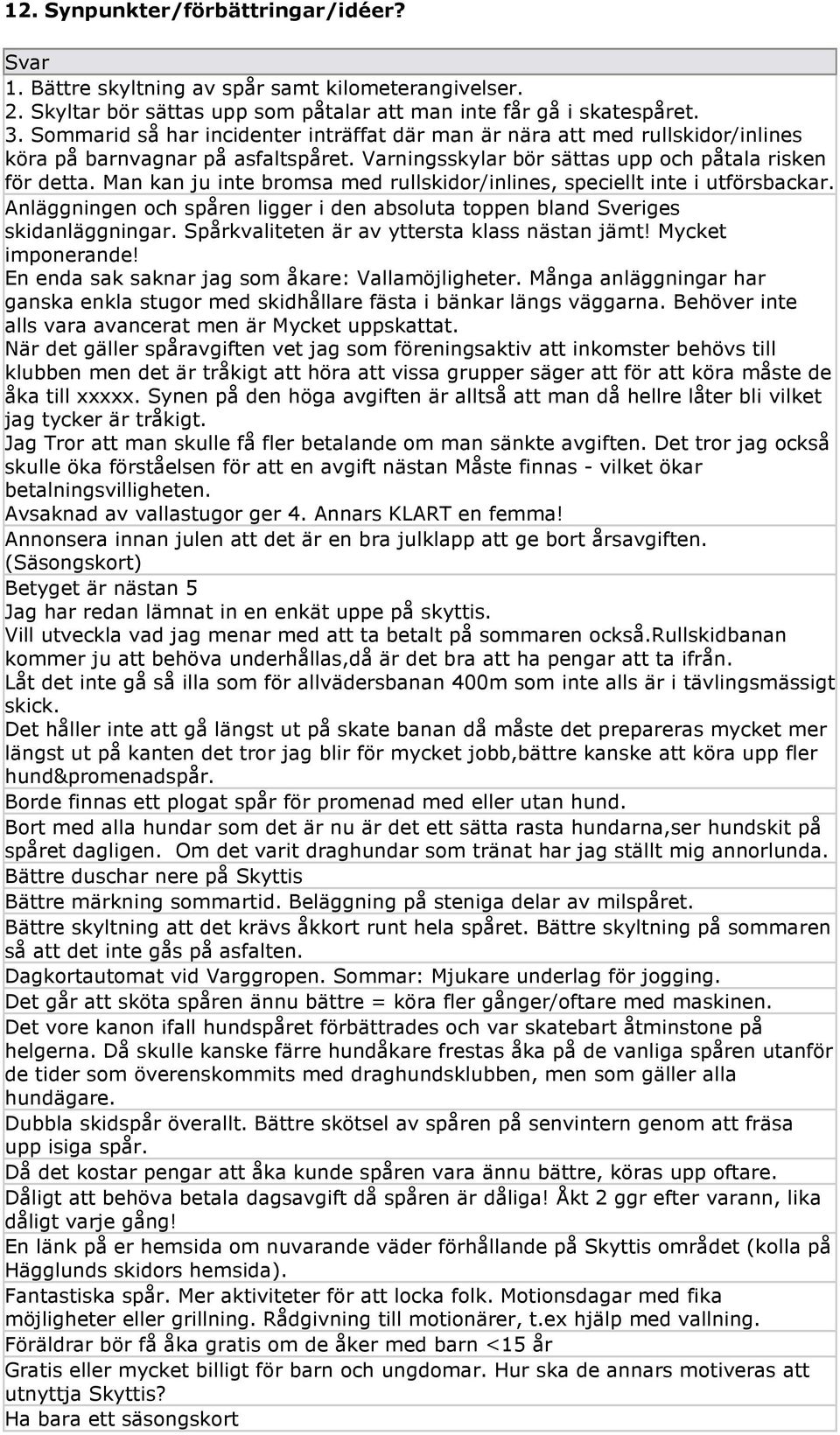 Man kan ju inte bromsa med rullskidor/inlines, speciellt inte i utförsbackar. Anläggningen och spåren ligger i den absoluta toppen bland Sveriges skidanläggningar.