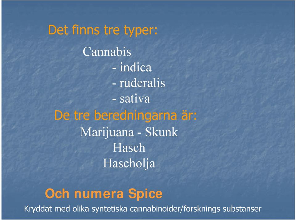 Marijuana - Skunk Hasch Hascholja Och numera