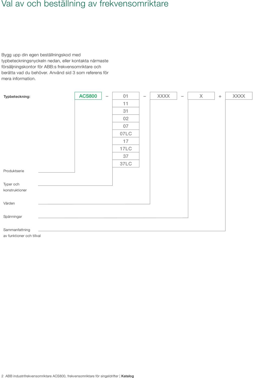 Använd sid 3 som referens för mera information.