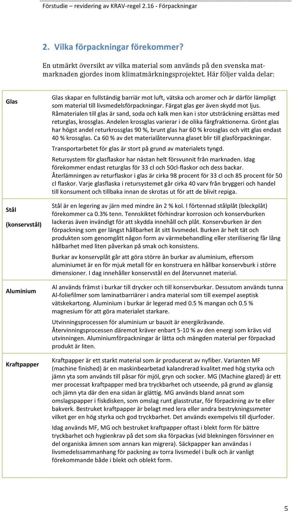 Färgat glas ger även skydd mot ljus. Råmaterialen till glas är sand, soda och kalk men kan i stor utsträckning ersättas med returglas, krossglas.
