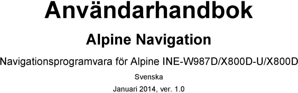 sprogramvara för Alpine