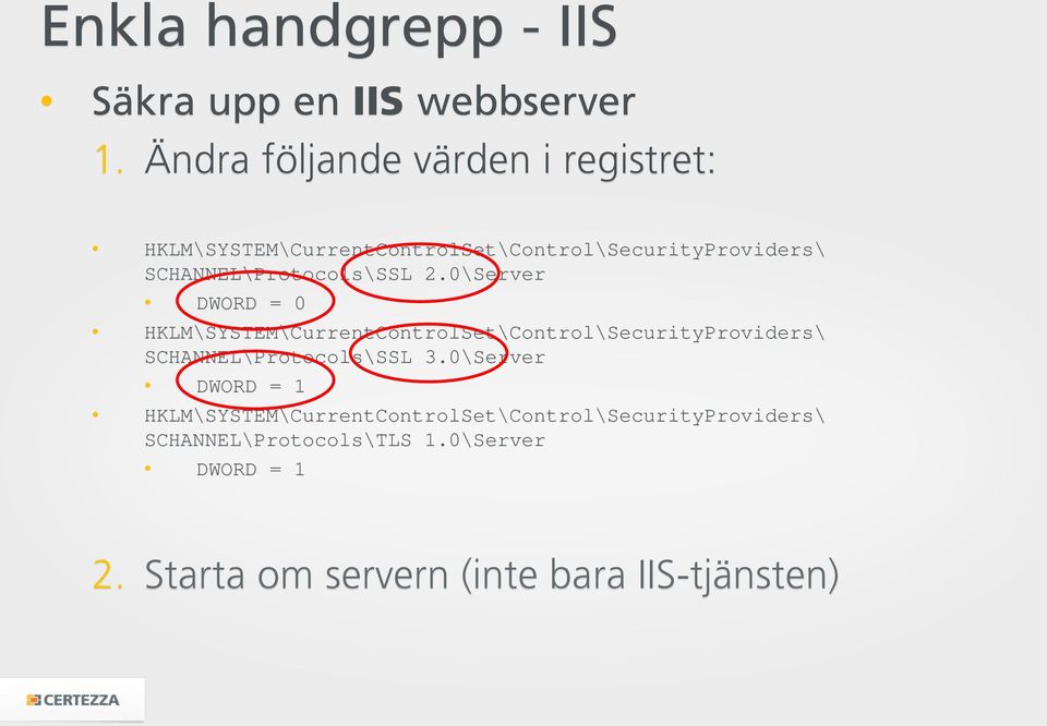 SCHANNEL\Protocols\SSL 2.