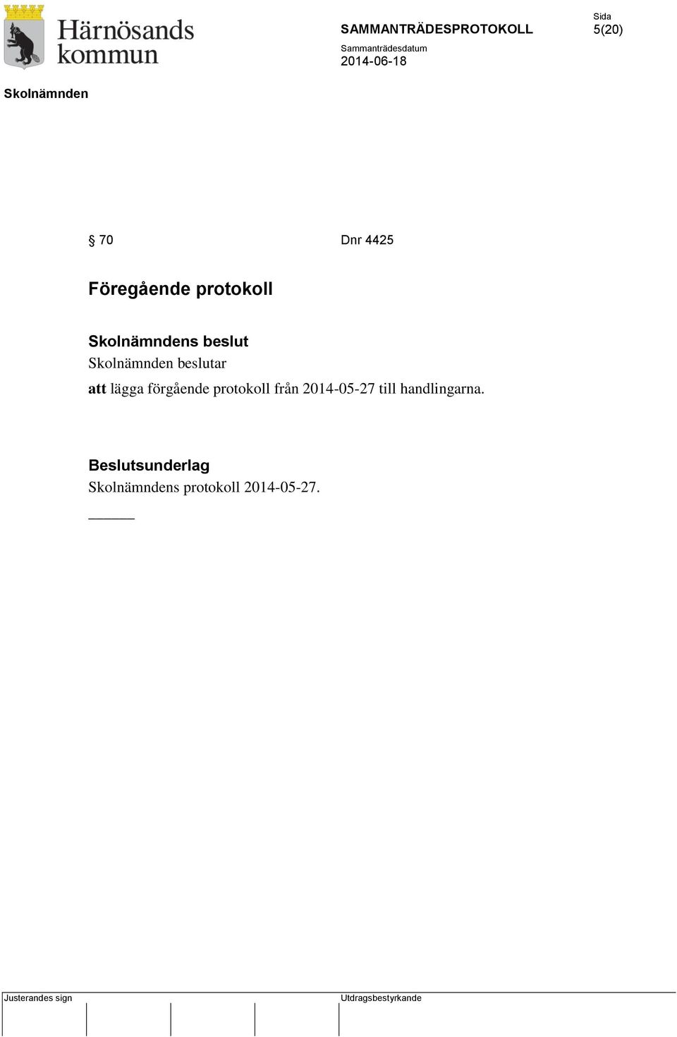 protokoll från 2014-05-27 till