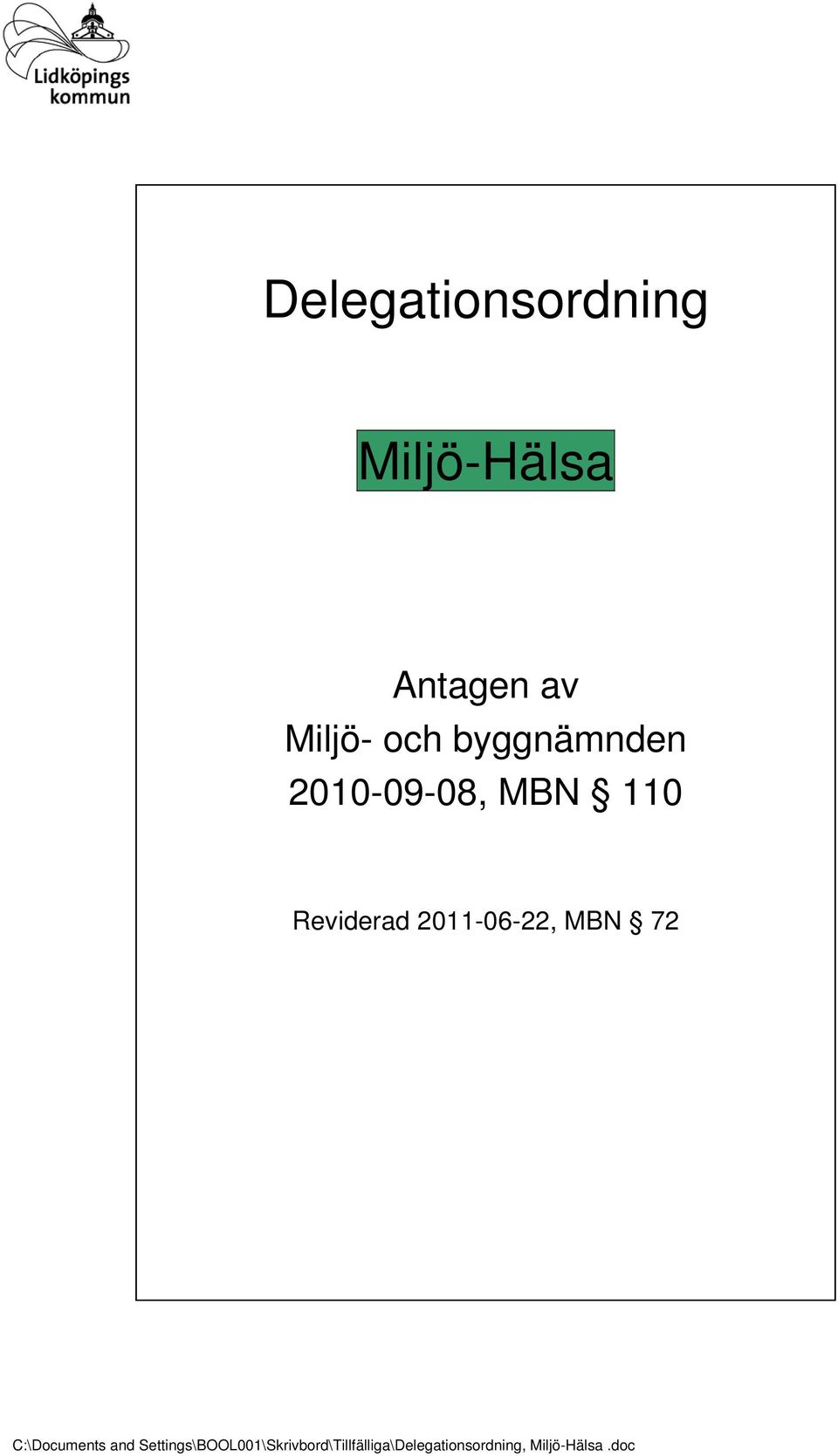 Miljö- och byggnämnden