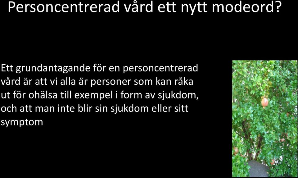 vi alla är personer som kan råka ut för ohälsa till