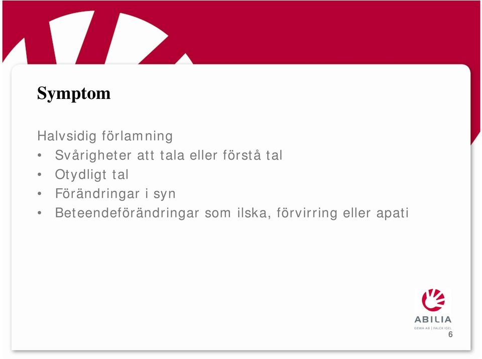 Otydligt tal Förändringar i syn