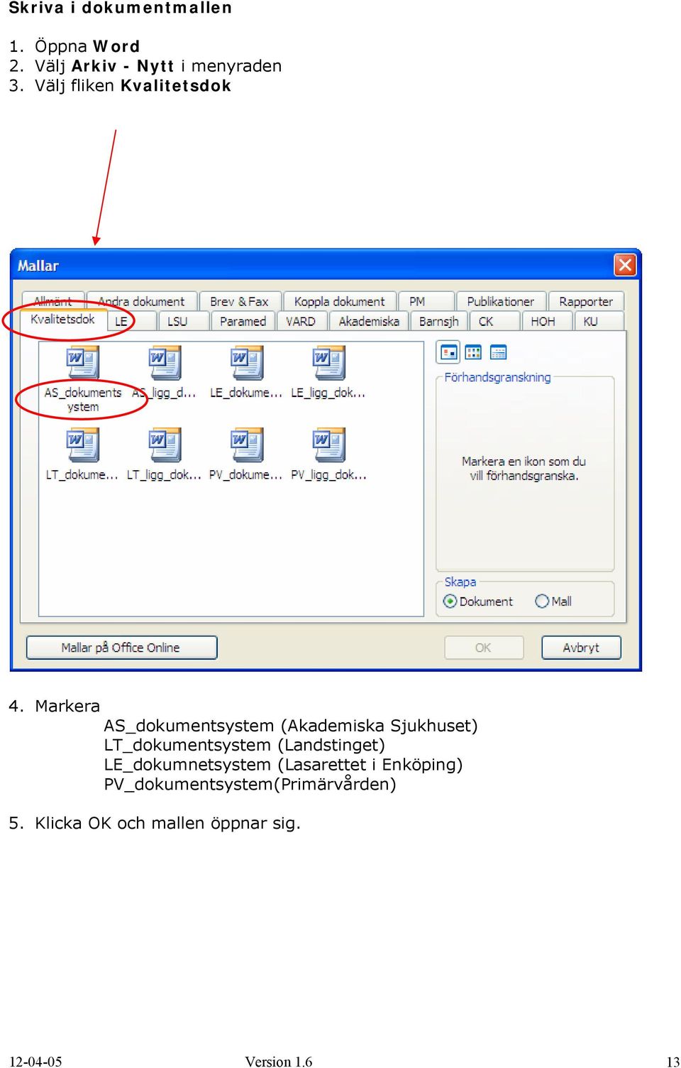 Markera AS_dokumentsystem (Akademiska Sjukhuset) LT_dokumentsystem