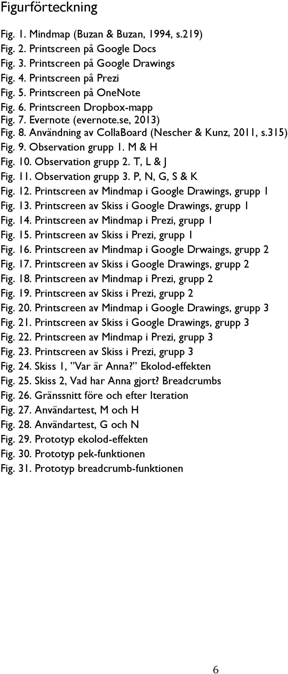 T, L & J Fig. 11. Observation grupp 3. P, N, G, S & K Fig. 12. Printscreen av Mindmap i Google Drawings, grupp 1 Fig. 13. Printscreen av Skiss i Google Drawings, grupp 1 Fig. 14.