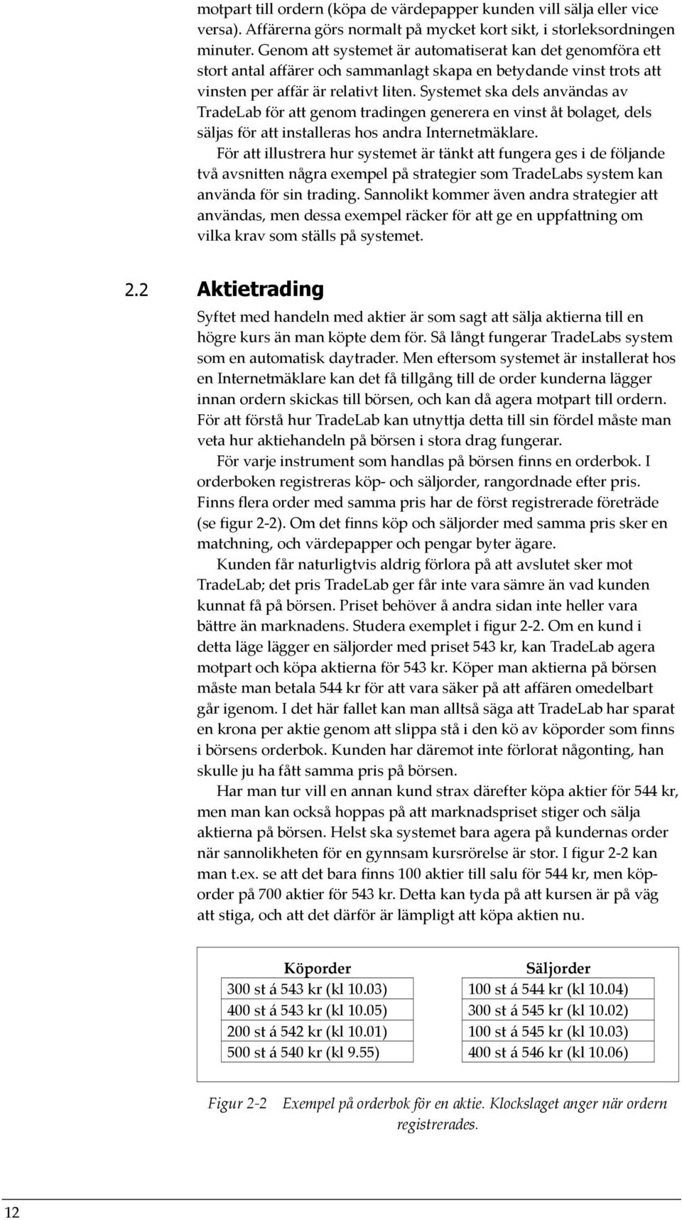 Systemet ska dels användas av TradeLab för att genom tradingen generera en vinst åt bolaget, dels säljas för att installeras hos andra Internetmäklare.