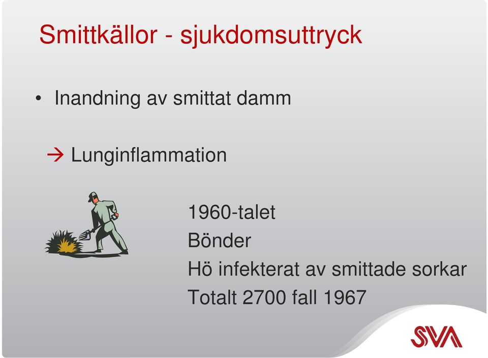 Lunginflammation 1960-talet Bönder