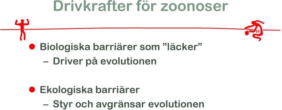 Driver på evolutionen Ekologiska