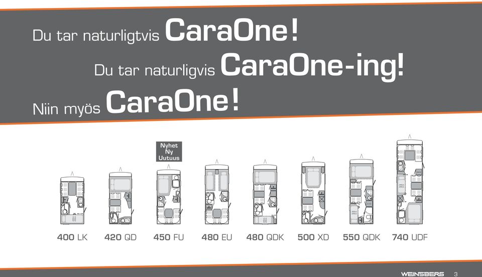 Niin myös CaraOne!