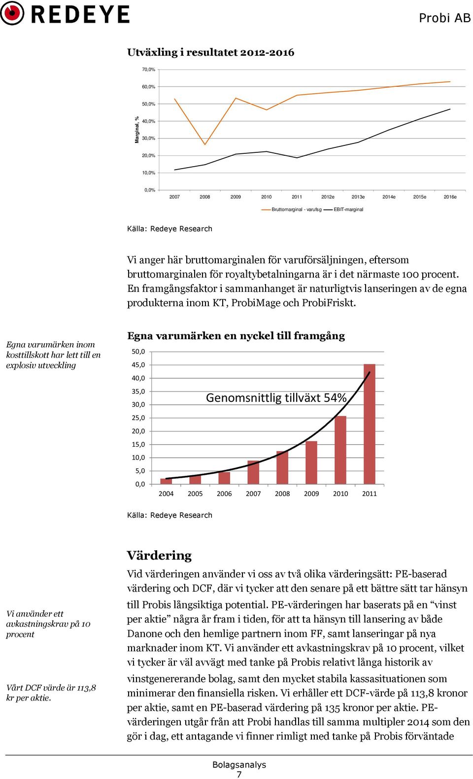 En framgångsfaktor i sammanhanget är naturligtvis lanseringen av de egna produkterna inom KT, ProbiMage och ProbiFriskt.