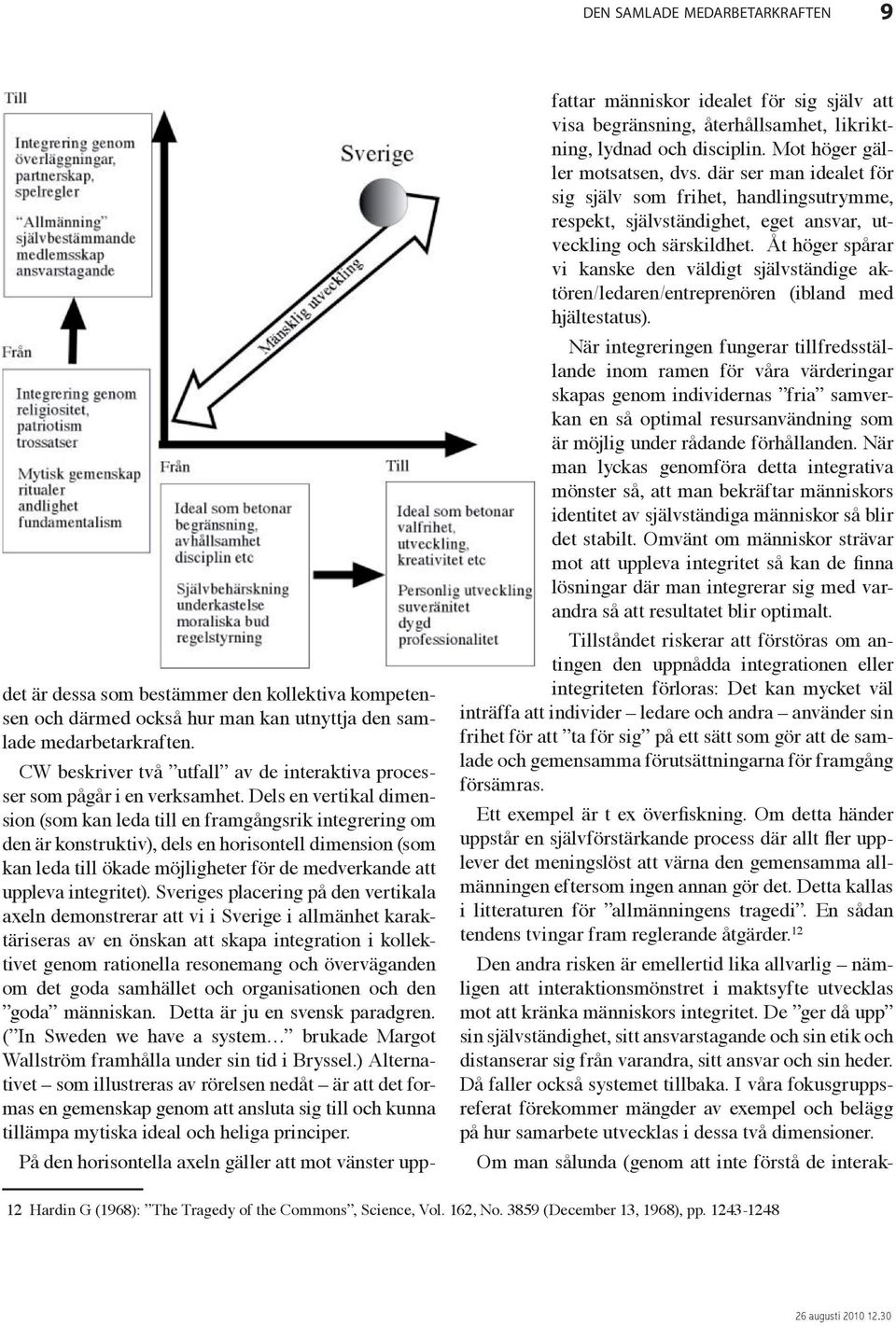 Dels en vertikal dimension (som kan leda till en framgångsrik integrering om den är konstruktiv), dels en horisontell dimension (som kan leda till ökade möjligheter för de medverkande att uppleva