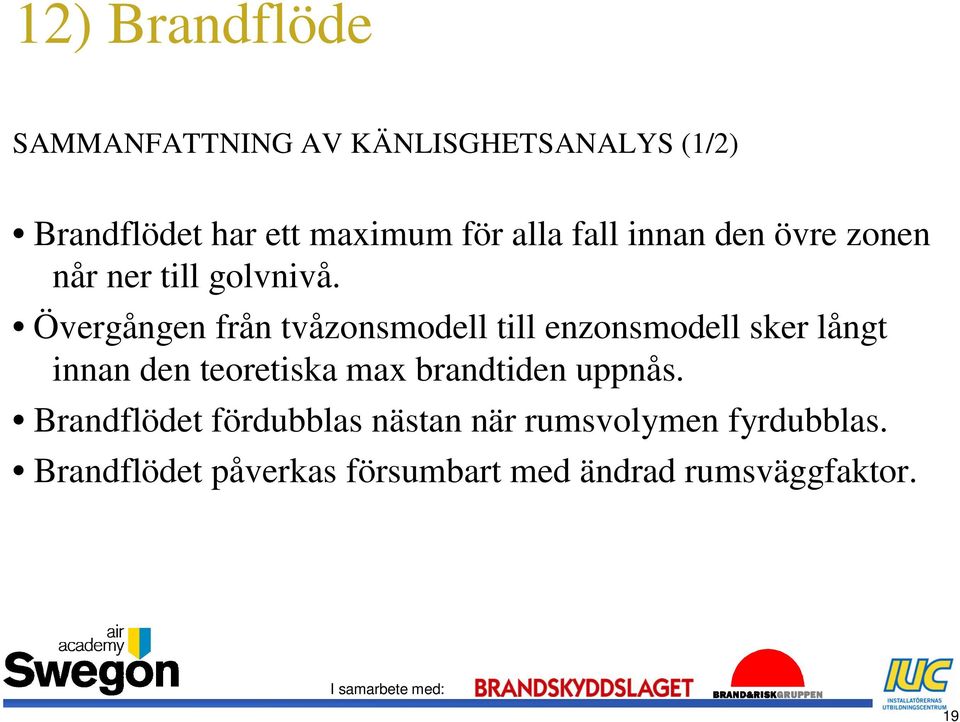 Övergången från tvåzonsmodell till enzonsmodell sker långt innan den teoretiska max