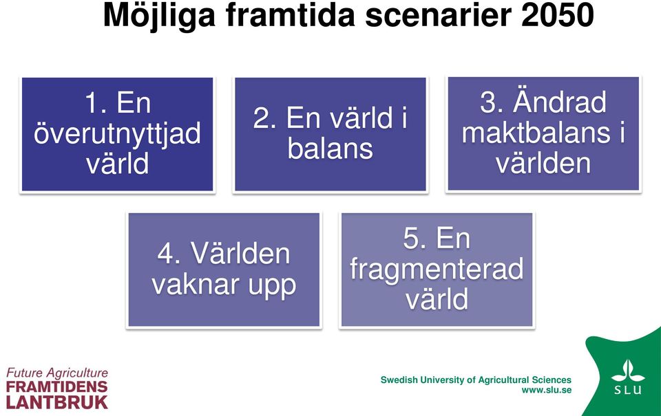 En värld i balans 3.