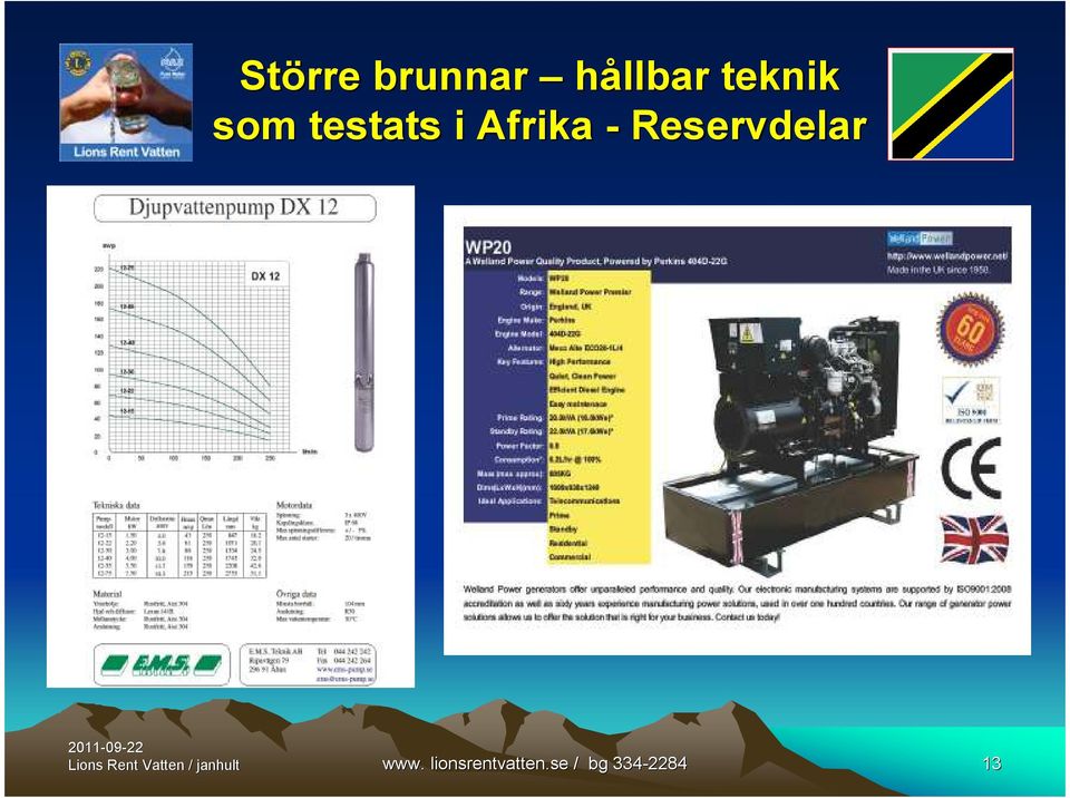 Afrika - Reservdelar www.