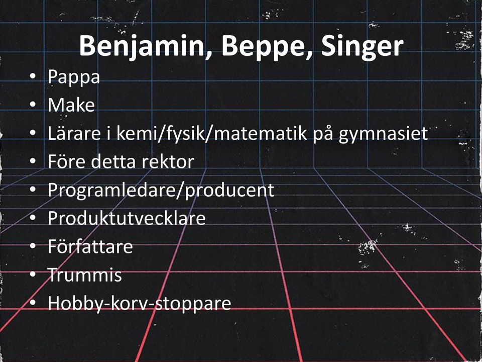 detta rektor Programledare/producent