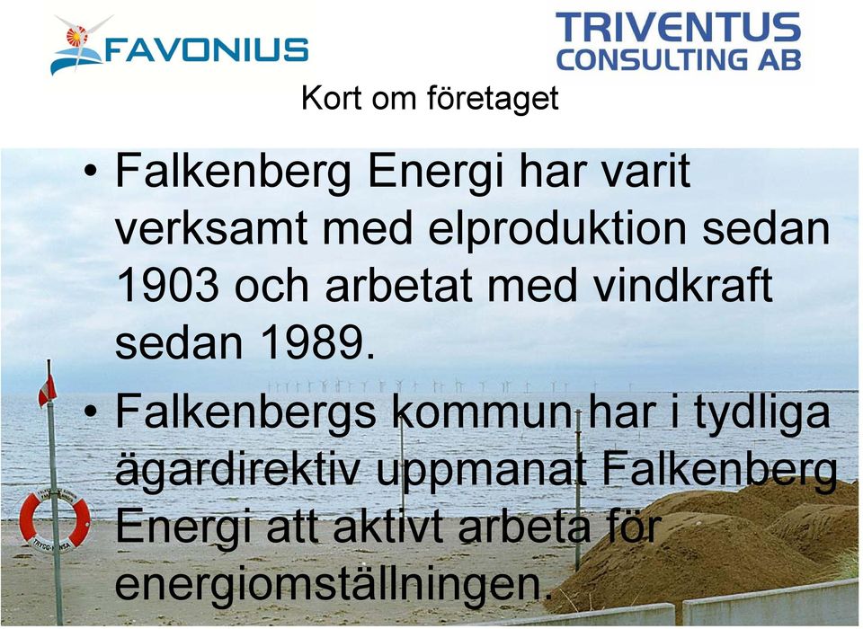 1989. Falkenbergs kommun har i tydliga ägardirektiv