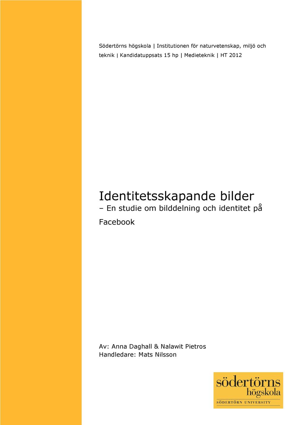 Identitetsskapande bilder En studie om bilddelning och