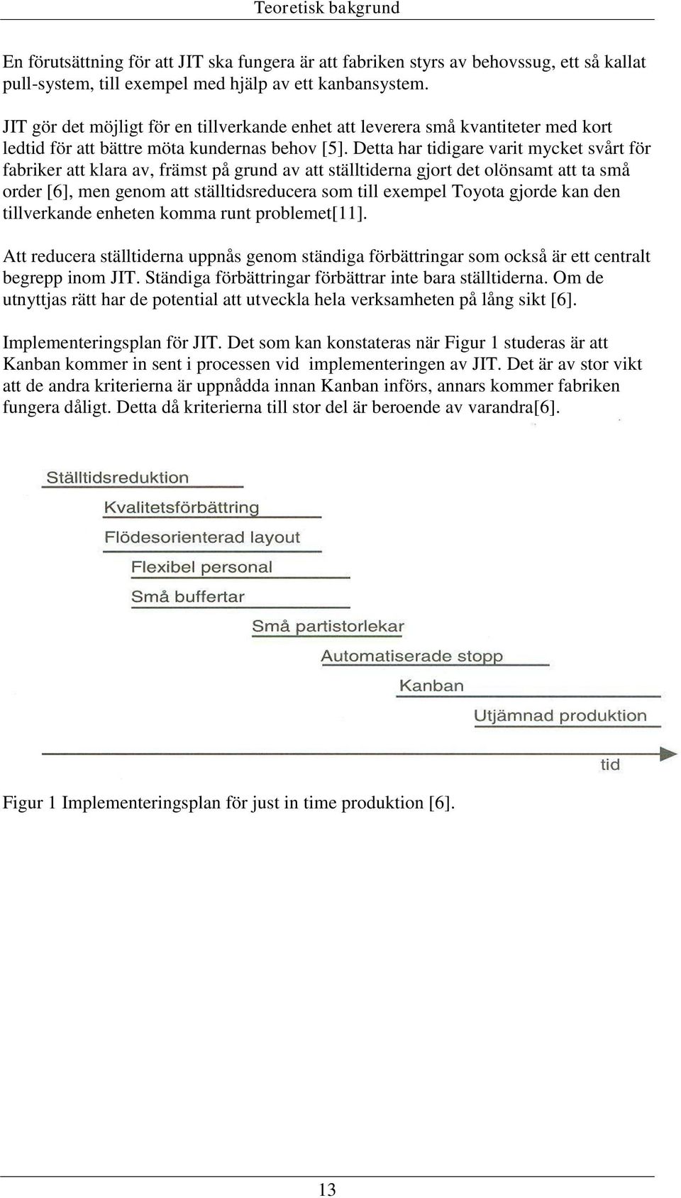 Detta har tidigare varit mycket svårt för fabriker att klara av, främst på grund av att ställtiderna gjort det olönsamt att ta små order [6], men genom att ställtidsreducera som till exempel Toyota