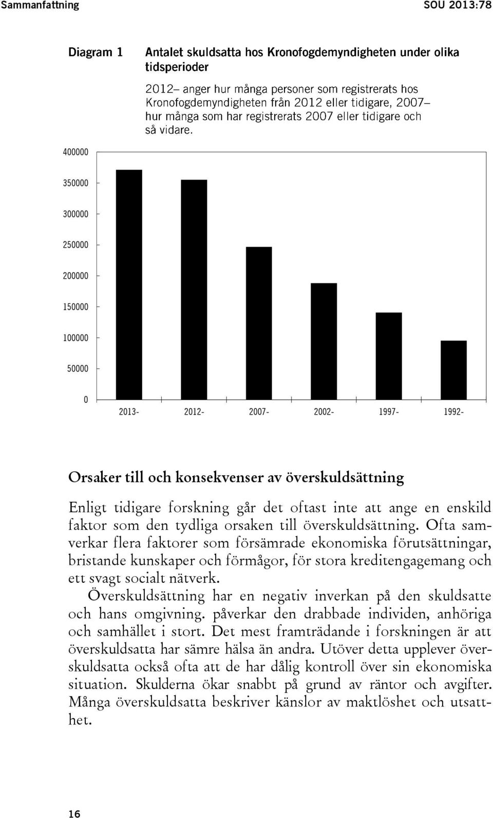 Ofta samverkar flera faktorer som försämrade ekonomiska förutsättningar, bristande kunskaper och förmågor, för stora kreditengagemang och ett svagt socialt nätverk.