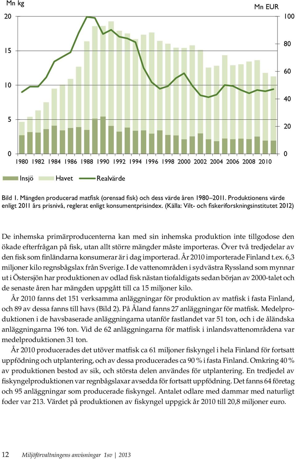 (Källa: Vilt- och fiskeriforskningsinstitutet 2012) De inhemska primärproducenterna kan med sin inhemska produktion inte tillgodose den ökade efterfrågan på fisk, utan allt större mängder måste