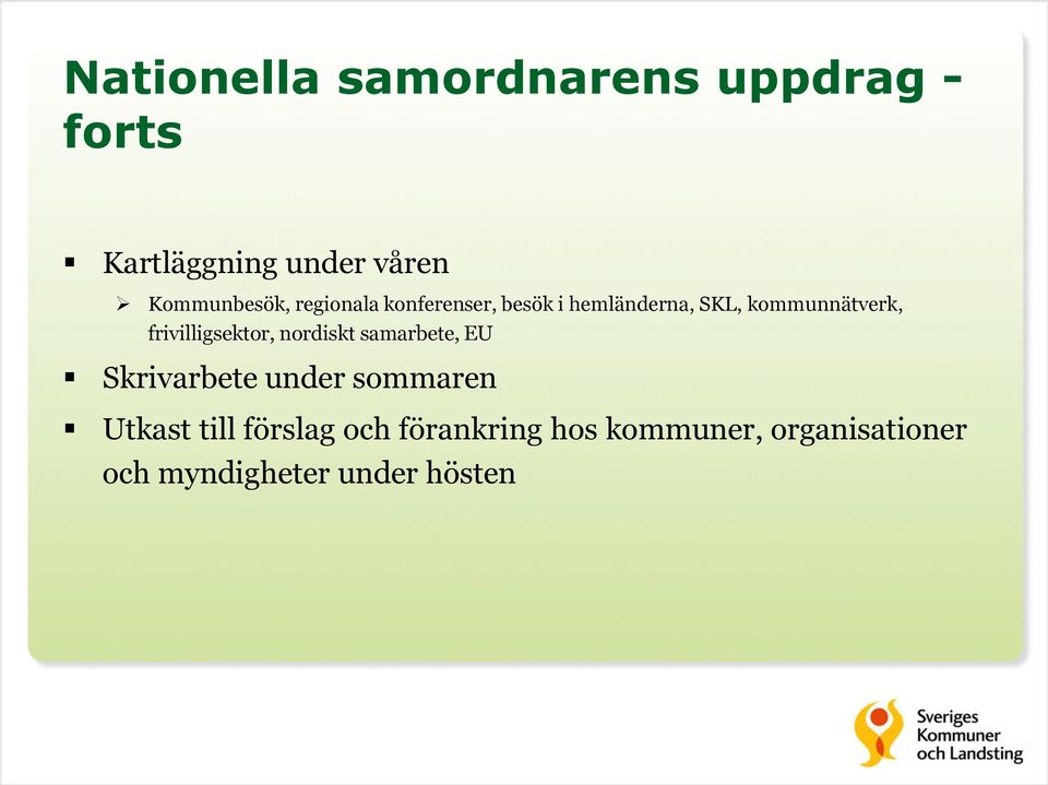 kommunnätverk, frivilligsektor, nordiskt samarbete, EU Skrivarbete under