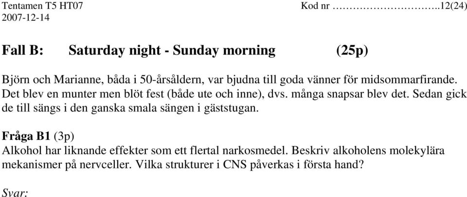 vänner för midsommarfirande. Det blev en munter men blöt fest (både ute och inne), dvs. många snapsar blev det.