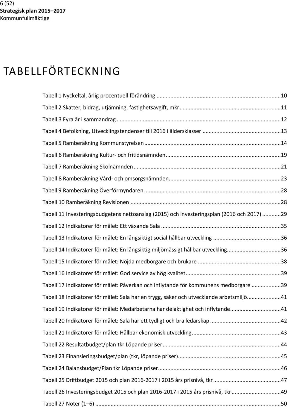 .. 19 Tabell 7 Ramberäkning Skolnämnden... 21 Tabell 8 Ramberäkning Vård- och omsorgsnämnden... 23 Tabell 9 Ramberäkning Överförmyndaren... 28 Tabell 10 Ramberäkning Revisionen.