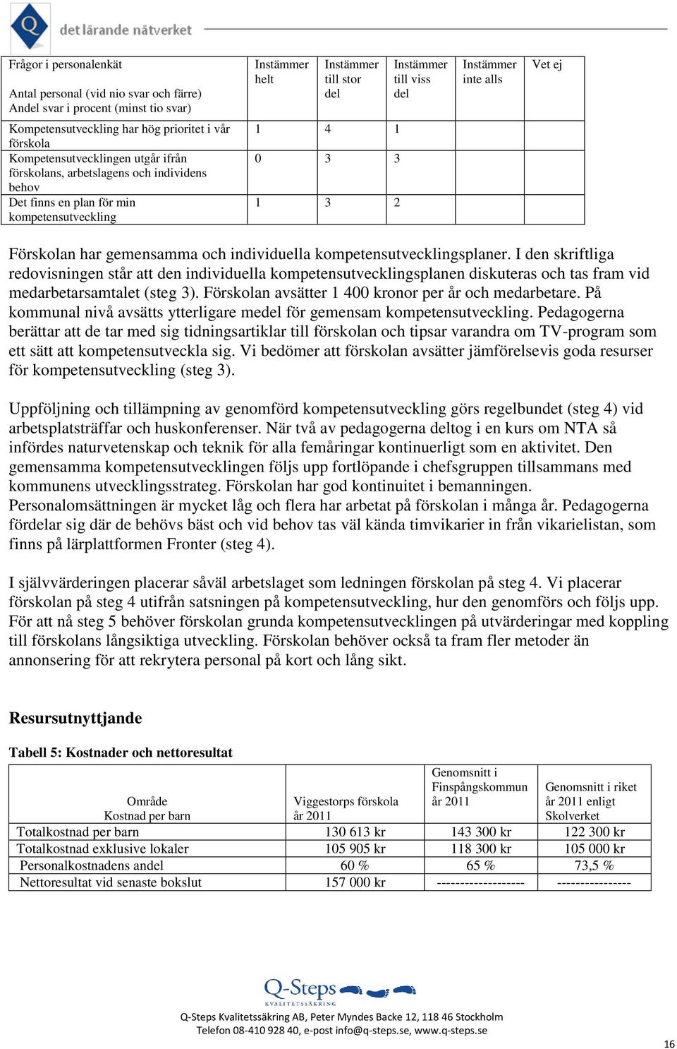 kompetensutvecklingsplaner. I den skriftliga redovisningen står att den individuella kompetensutvecklingsplanen diskuteras och tas fram vid medarbetarsamtalet (steg 3).