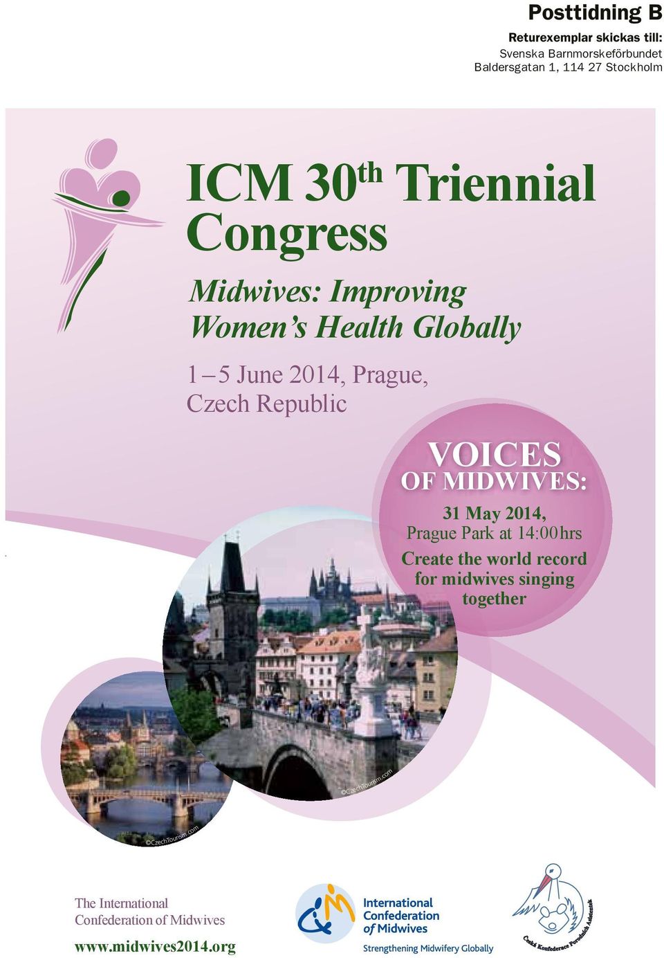 Republic VOICES OF MIDWIVES: 31 May 2014, Prague Park at 14:00 hrs Create the world record for midwives