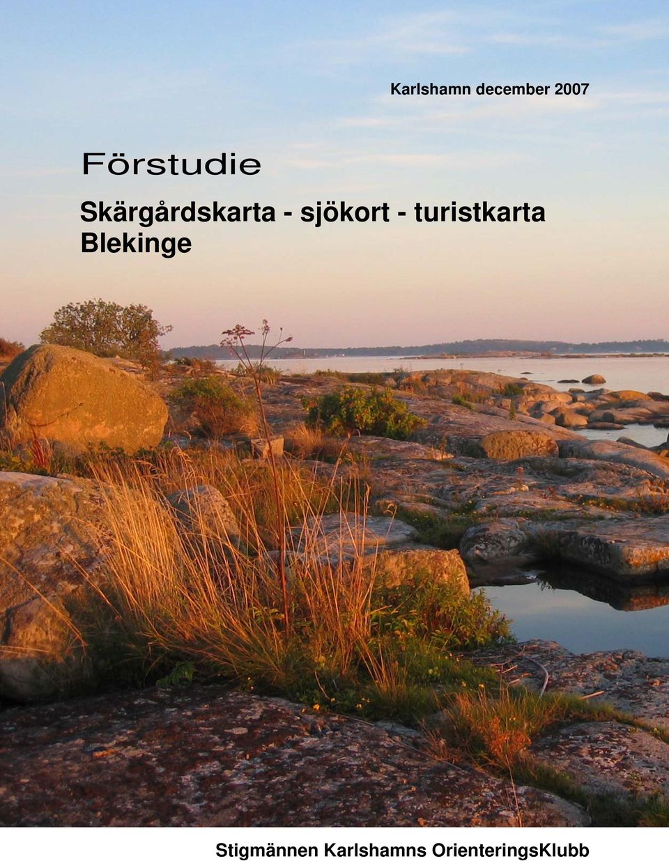 sjökort - turistkarta Blekinge