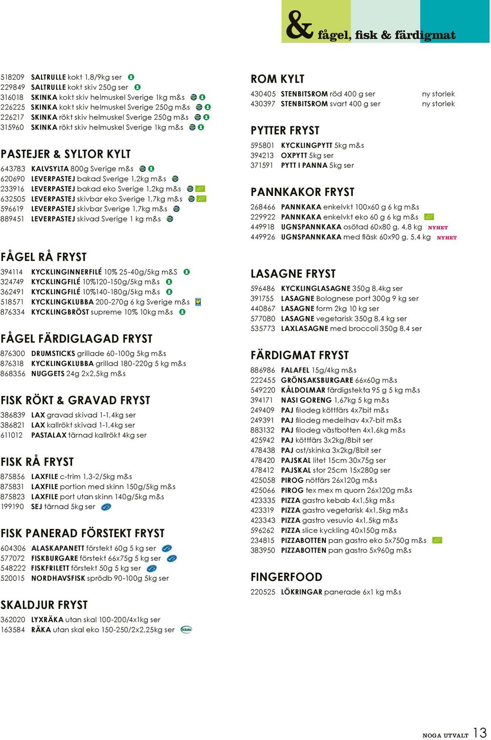 Sverige 1,2kg m&s 233916 Leverpastej bakad eko Sverige 1,2kg m&s 632505 Leverpastej skivbar eko Sverige 1,7kg m&s 596619 Leverpastej skivbar Sverige 1,7kg m&s 889451 Leverpastej skivad Sverige 1 kg